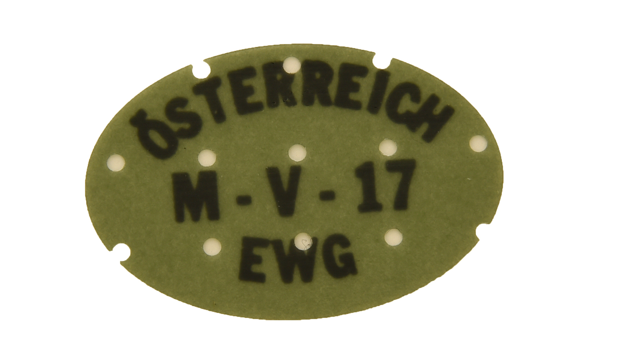 299175 Vignettes en caséine, ovales 40 x 75 mm imprimé noir