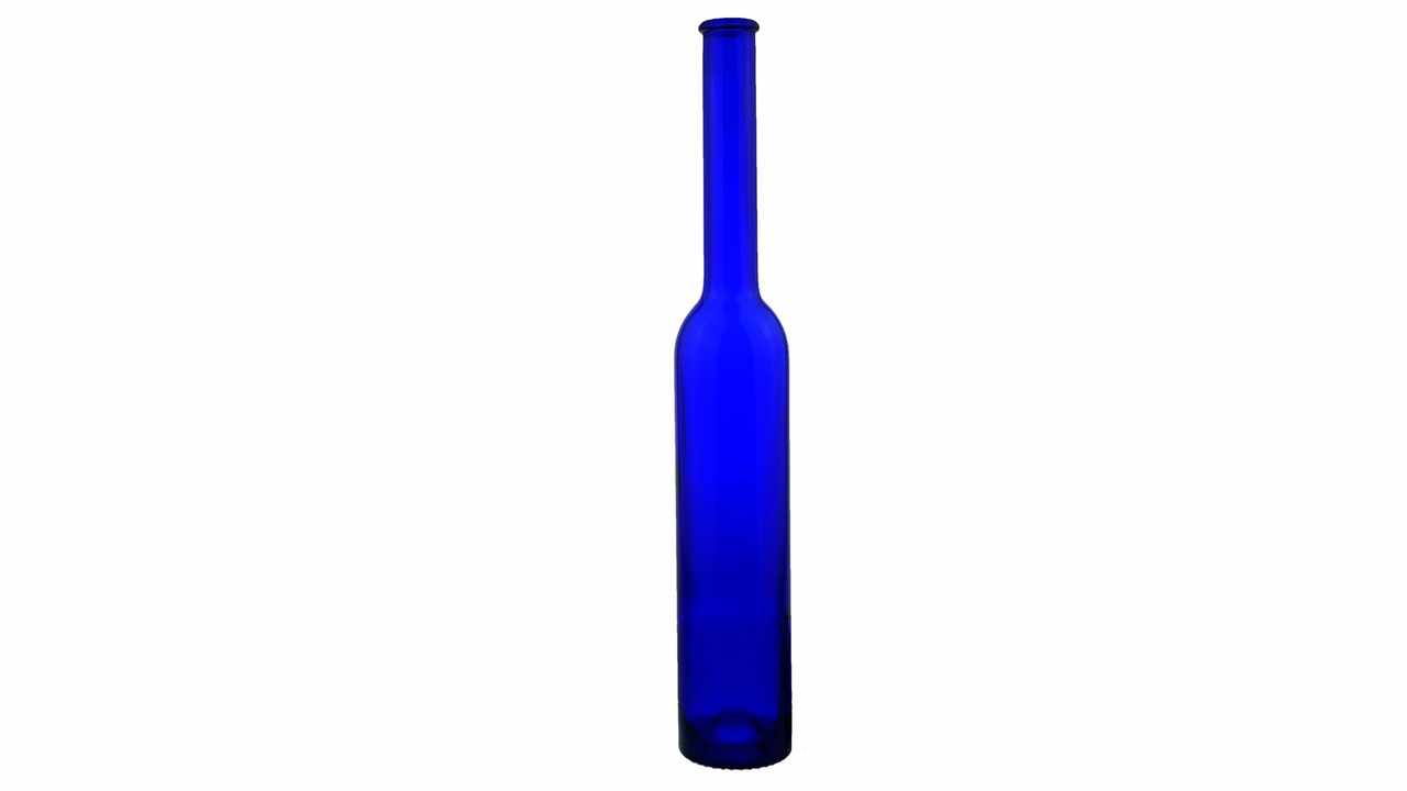 811012 Platinflasche royalblau, Cordonmündung, 350 ml