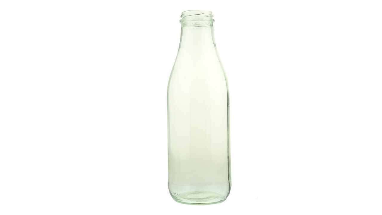 189123 Glasflasche, Ø 48 mm, 1 Liter