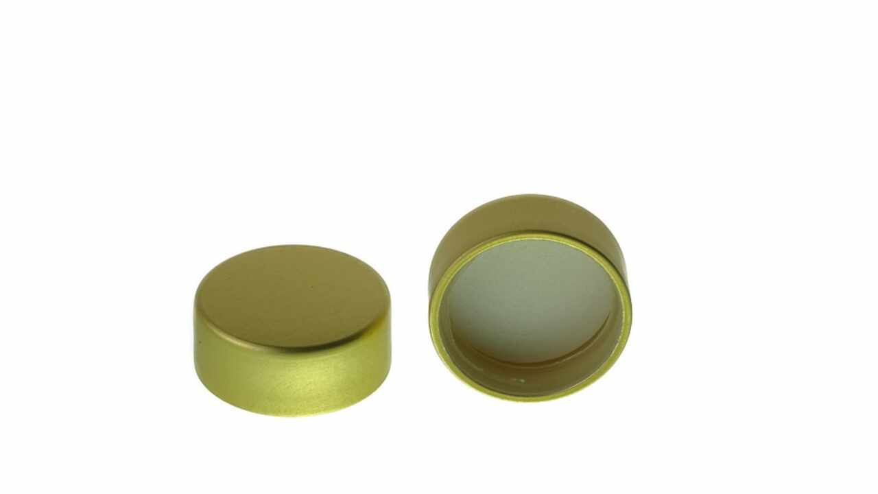 819041 Alu-Schraubdeckel GCMI Gold, Ø 22 mm
