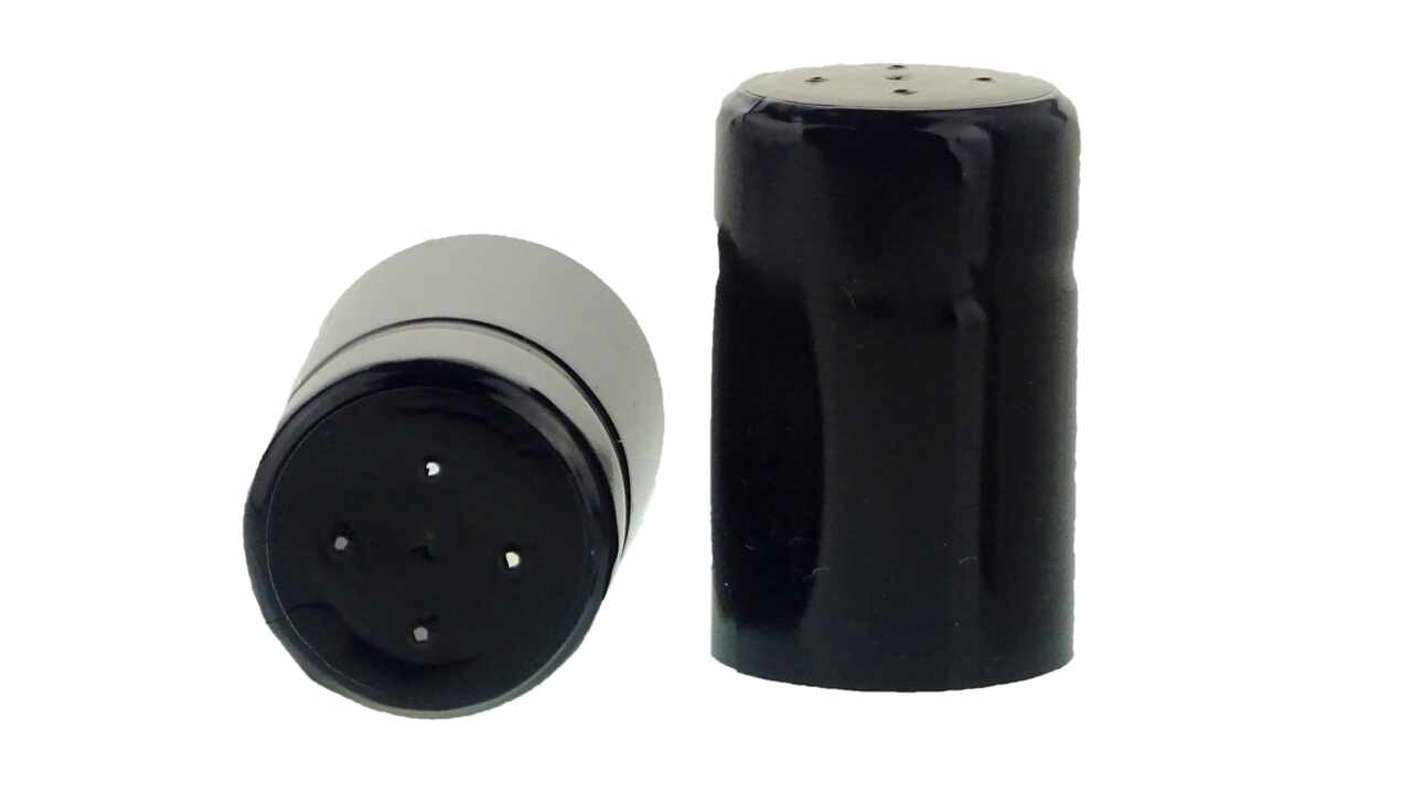 819103 Schrumpfkapseln schwarz ohne Abriss, Ø 26 mm