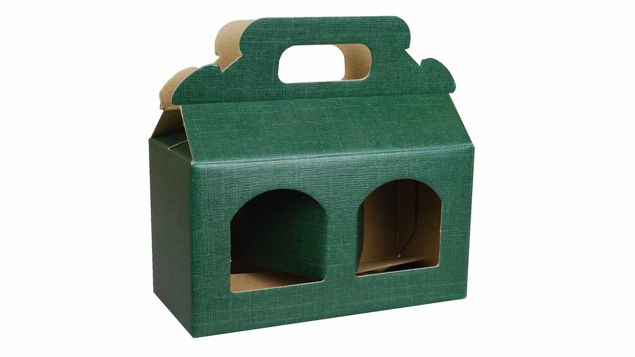 186532 Kartonverpackung 2er Set, grün