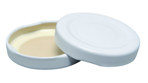 189266 Couvercle métallique blanc Ø 63mm