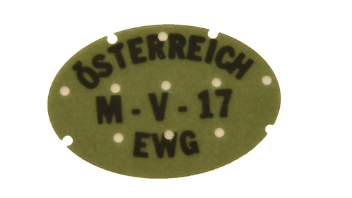 299175 Vignettes en caséine, ovales 40 x 75 mm imprimé noir