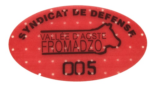 299175 Vignettes en caséine, ovales 40 x 75 mm imprimé noir