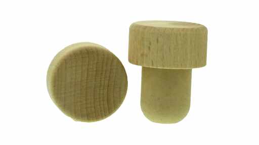 814101 Holzgriff mit Kunststoff-Stöpsel Ø 18.5 mm