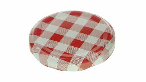 189272 Blech-Deckel Twist-Off Karo, Ø 63 mm