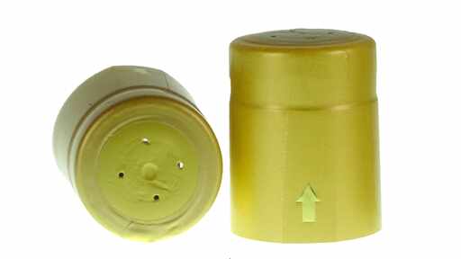819121 Capsules thermo rétractables or, Ø 33 mm, vertical