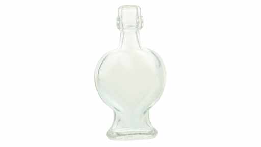 811601 Herz weiss, Bügelverschluss mini, 40 ml
