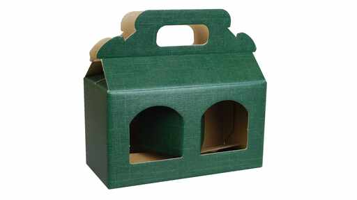 186532 Kartonverpackung 2er Set, grün